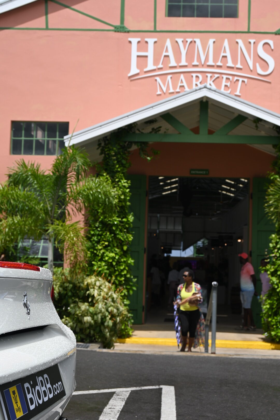 Haymans Market entrance photographed during Cars and Coffee Barbados