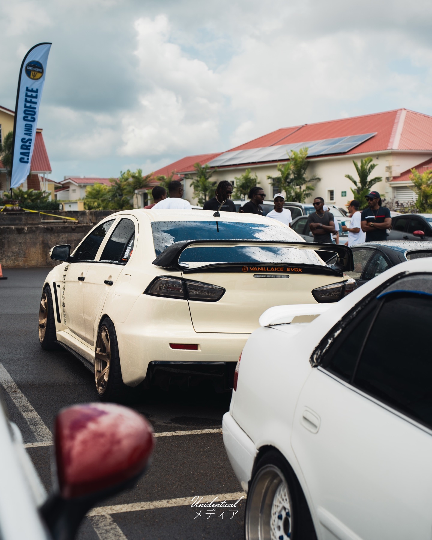 Cars and venue detail at Haymans Market